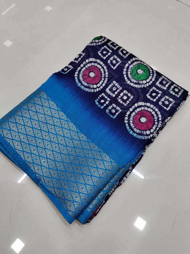 KGM Battik Bandhani Printed Non Catalog Sarees Catalog